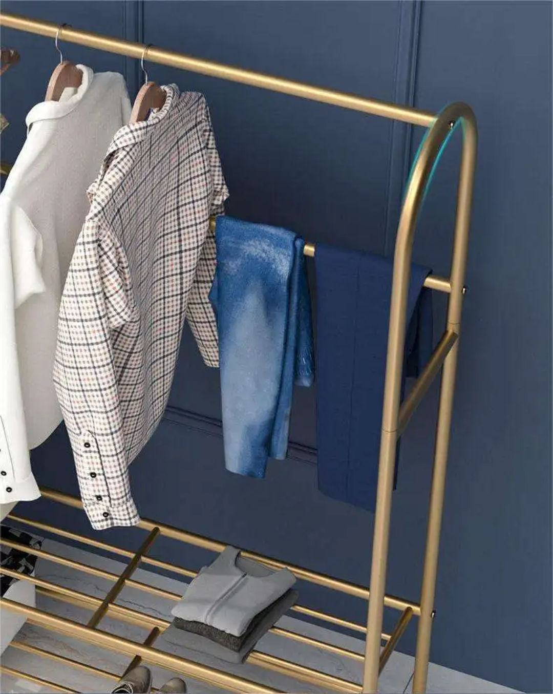 Porte-vêtements, porte-manteau, cintre au sol, meuble Simple pour vêtements, garde-robe, chapeaux, étagères de rangement