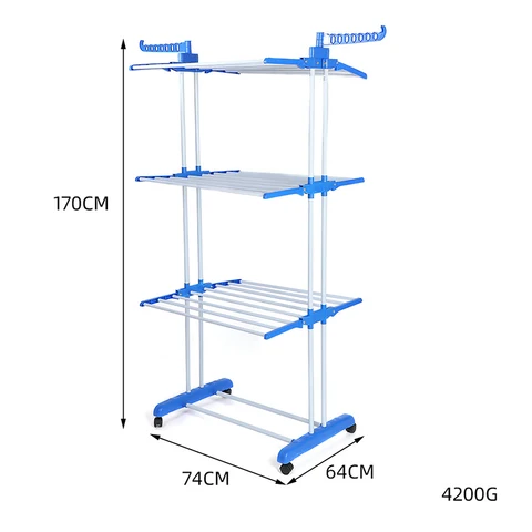 Sèche linge multi-fonction 4 niveaux