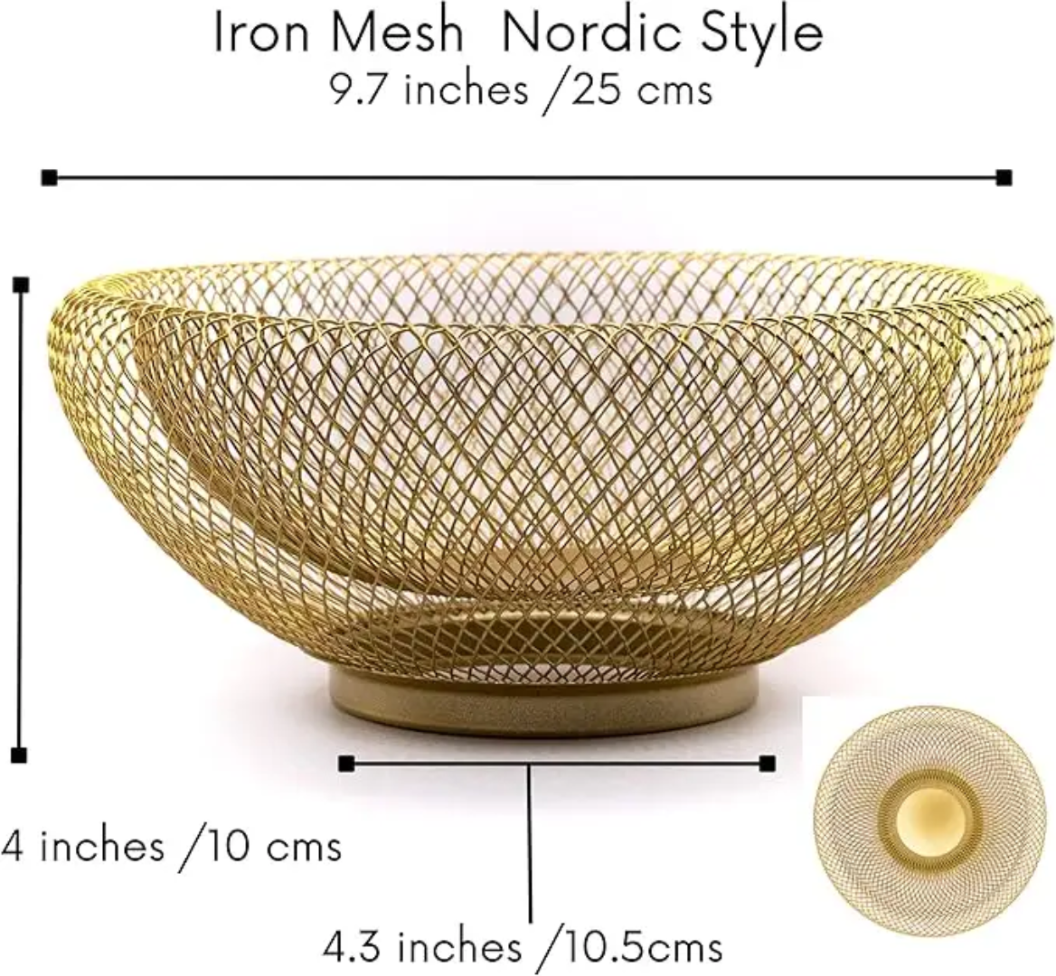 Panier fruits en metal